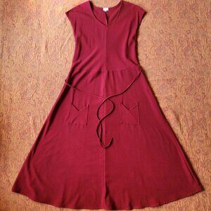 Belted Bias Dress ~ Field Day